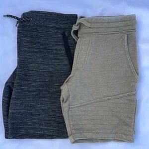 Sonoma Kids Active Sweat Shorts Bundle of 2 Olive Gray Boys Small Sporty